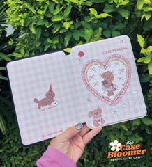 Pink Kawaii Puppy Kindle Case, Kobo Case, Free Personalization