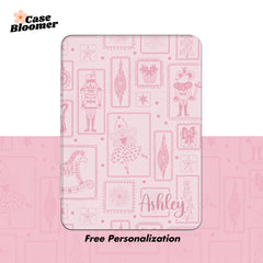 Custom Name Pink Vintage Kindle Case, Kobo Case, Free Personalization