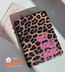 Hot Girls Read Animal Print Kindle Case, Kobo Case, Free Personalization