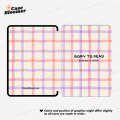 Born to Read Vibrant Color Kindle Case, Kobo Case, Free Personalization