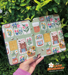 Kawaii Bear Honey Bee Kindle Case, Kobo Case, Free Personalization