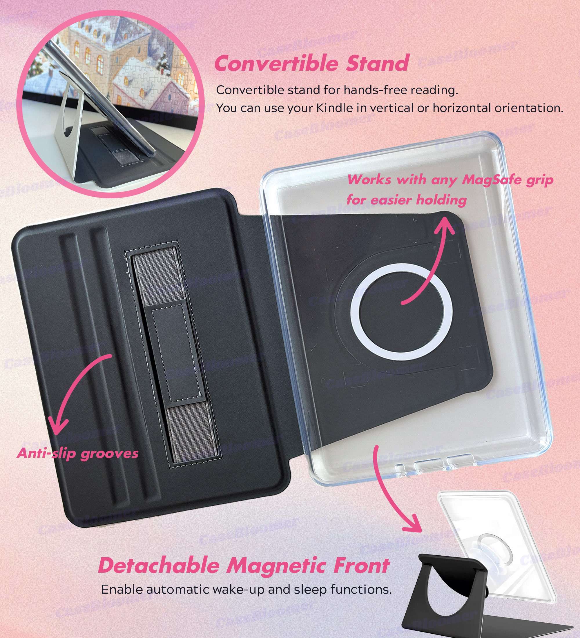 Kindle Case, Kindle Paperwhite Case with Free Personalization, Kobo Cover, Custom Name Kindle Colorsoft Case, Kindle Paperwhite 13th 7" 2026,  Kindle Paperwhite 12th 7", Paperwhite 11th 6.8", Paperwhite Signature Edition, Kindle Oasis, Kindle 12th 2026, Kindle 11th 2022, Kobo Clara Colour, Kindle 10th 2019, Auto Wake/Sleep, Magnetic Back Kindle case cover, Clear Back Kindle Case, Custom name Kindle case cover, Personalized Kindle Paperwhite case